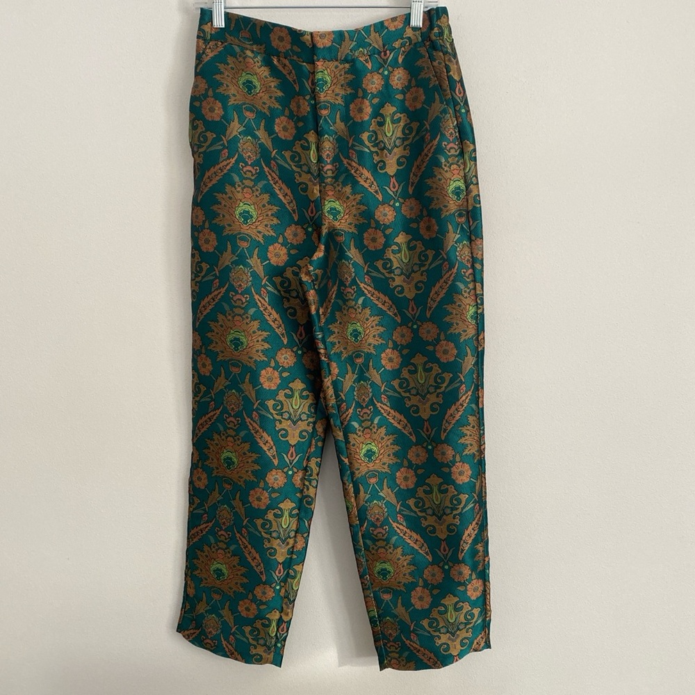 Anthropologie Melyssa Jacquard Trousers
